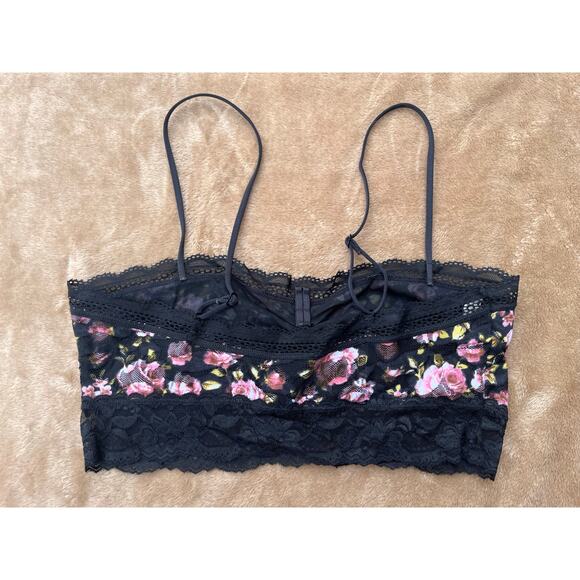 Intimately Free People Vintage Floral Lace Bralette Women’s Size Medium - Picture 2 of 5